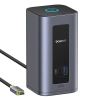 Szara pionowa stacja dokująca Baseus Nomos NU1 Air Spacemate 12w1 USB-C.