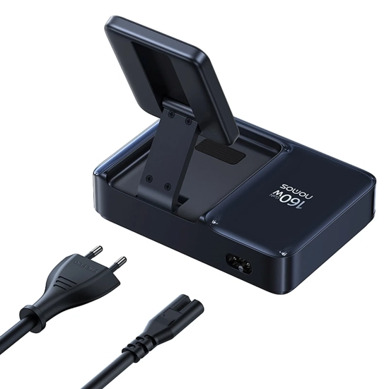 Baseus Stacja ładująca Nomos NH21 Qi2 160 W 5w1 czarna