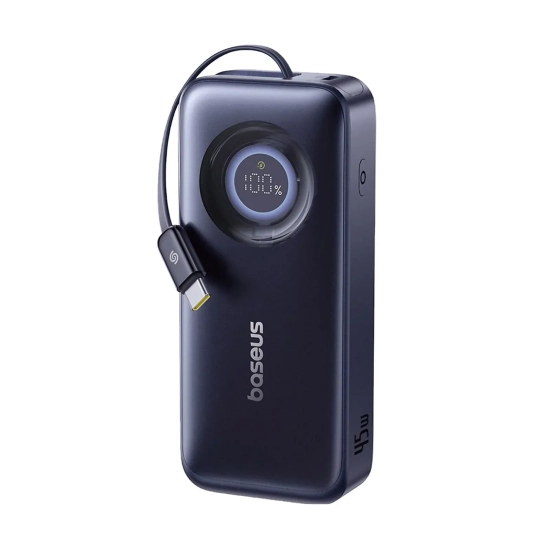 Powerbank 10000mAh 45W USB-C EnerCore CR11 ze zwijanym kablem USB-C