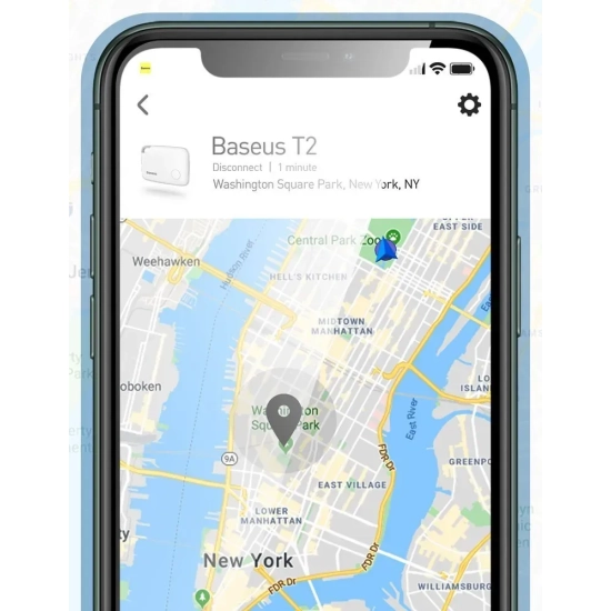 Lokalizator Baseus T2 Bluetooth biały ZLFDQT2-02