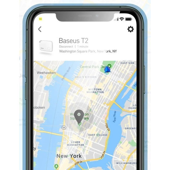 Baseus Lokalizator Bluetooth T2 mini biały