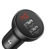 Baseus ładowarka samochodowa 24 W 2x USB czarna