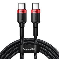 Baseus Cafule USB-C – USB-C 100W 2 m czarny – przewód ze złączami USB-C – USB-C w kolorze czarny.