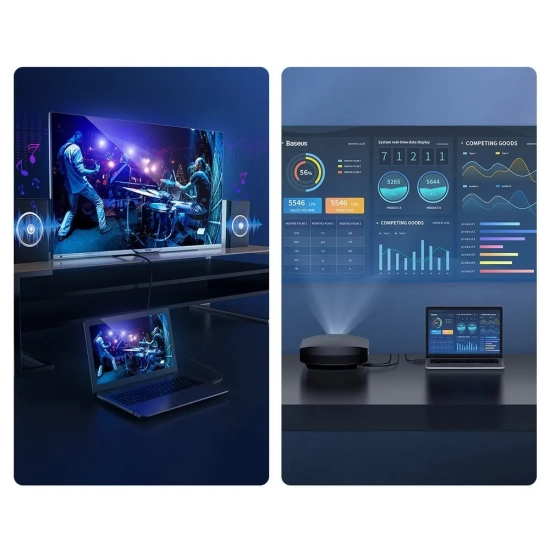 Baseus CAKGQ-E01 kabel HDMI 2.0 4K 30 Hz 18 Gb/s 8 m