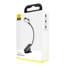 Baseus Lampka do czytania Mini LED z klipsem USB-C szara