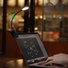 Baseus Lampka do czytania Mini LED z klipsem USB-C szara