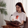 Baseus Lampka do czytania Mini LED z klipsem USB-C szara