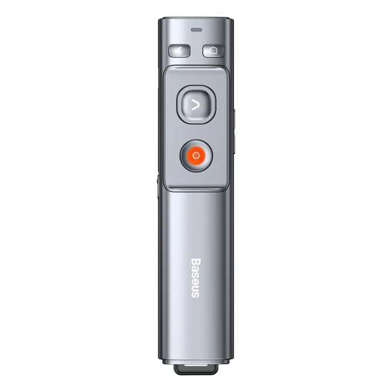 Prezenter Baseus Orange Dot 2,4 GHz 100 m USB-A/USB-C szary