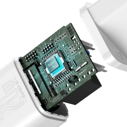 Ładowarka sieciowa Baseus Super Si CCSUP-B02 20W USB-C biała – zdjęcie główne dokładnego wariantu produktu.