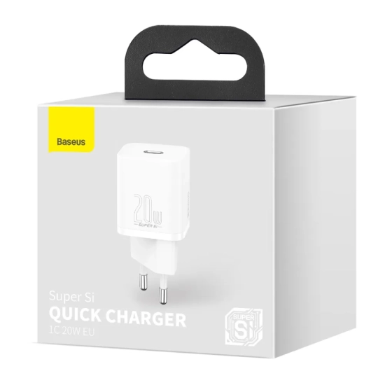 Baseus Ładowarka sieciowa Super Si CCSUP-B02 20 W USB-C biała