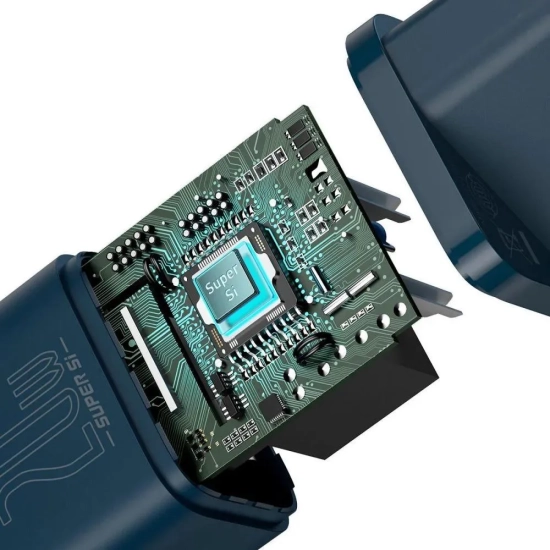 Baseus Super Si ładowarka sieciowa 20 W USB-C niebieska