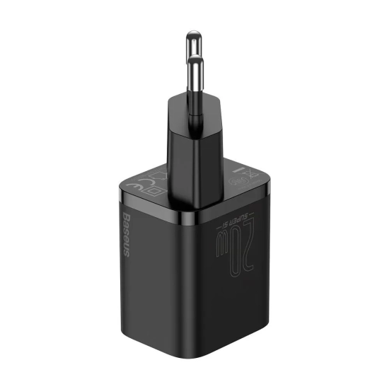 Baseus Super Si ładowarka sieciowa 20 W USB-C czarna