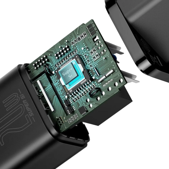 Baseus Super Si ładowarka sieciowa 20 W USB-C czarna