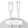 Zestaw 2 kabli Baseus Simple Wisdom TZCATZJ-02 USB-A–USB-C 1,5 m