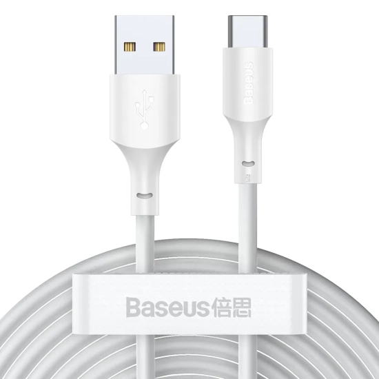 Zestaw 2 kabli Baseus Simple Wisdom TZCATZJ-02 USB-A–USB-C 1,5 m