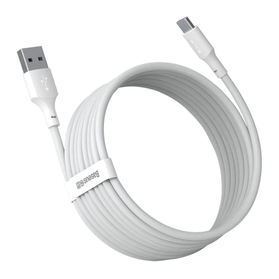 Zestaw 2 kabli Baseus Simple Wisdom TZCATZJ-02 USB-A–USB-C 1,5 m