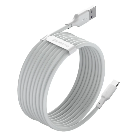 Baseus Simple Wisdom TZCATZJ-02 USB-A – USB-C 20 W 1,5 m biały