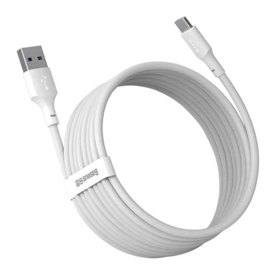 Baseus Simple Wisdom TZCATZJ-02 USB-A – USB-C 20 W 1,5 m biały