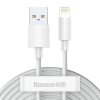 Zestaw 2 kabli Baseus Simple Wisdom TZCALZJ-02 USB-A–Lightning 1,5 m