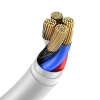Baseus Simple Wisdom USB-A – Lightning 2,4A 1,5 m biały