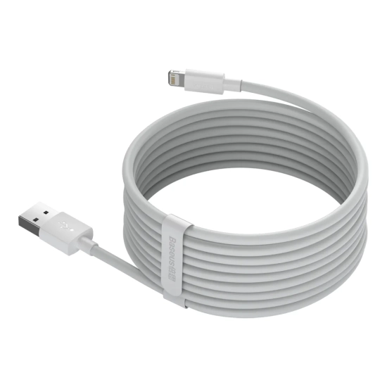 Baseus Simple Wisdom USB-A – Lightning 2,4A 1,5 m biały