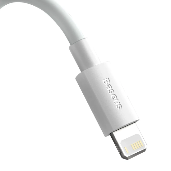 Kabel Baseus Simple Wisdom USB-C–Lightning 20 W 1,5 m biały – produkt w dokładnym wariancie wskazanym kodem TZCATLZJ-02,