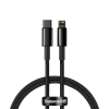 Kabel Baseus Tungsten Gold CATLWJ-01 USB-C–Lightning 20W 1 m czarny