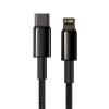 Baseus Tungsten Gold USB-C – Lightning 20 W 1 m czarny