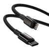 Baseus Tungsten Gold USB-C – Lightning 20 W 1 m czarny