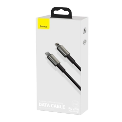 Baseus Tungsten Gold USB-C – Lightning 20W 1 m czarny – przewód ze złączami USB-C – Lightning w kolorze czarny.