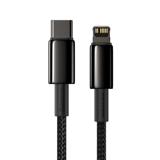 Baseus Tungsten Gold USB-C – Lightning 20 W 1 m czarny