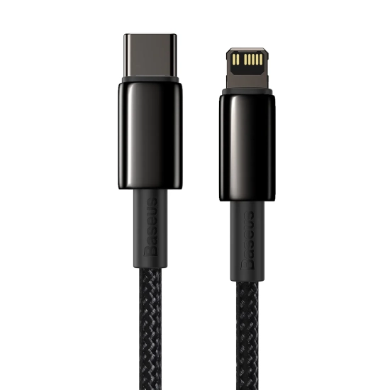 Baseus Tungsten Gold USB-C – Lightning 20 W 2 m czarny
