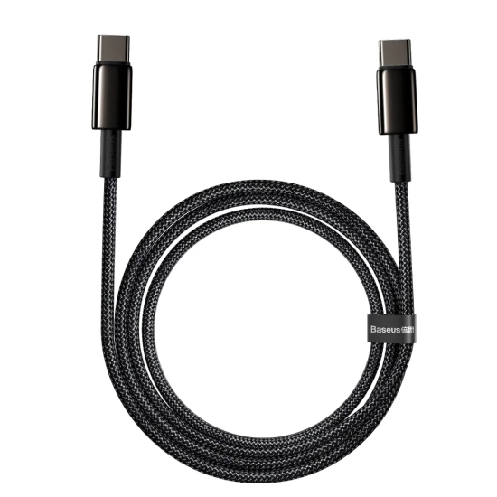 Kabel Baseus CATWJ-A01 USB-C–USB-C 100W 2 m czarny