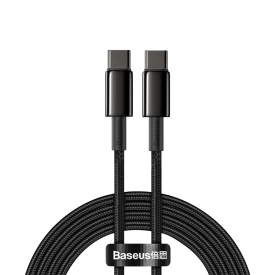 Kabel Baseus CATWJ-A01 USB-C–USB-C 100W 2 m czarny