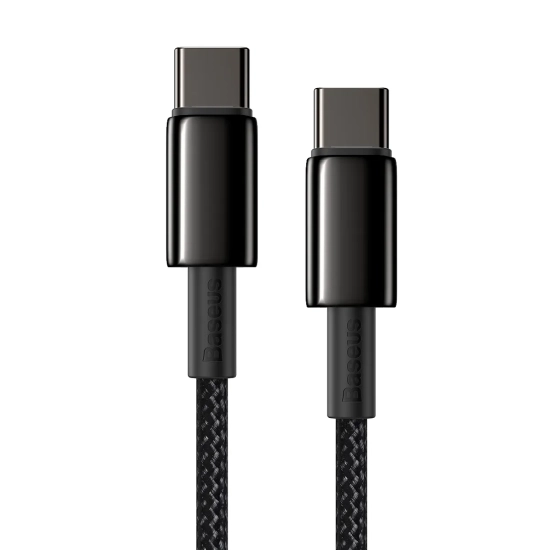Baseus Tungsten Gold USB-C – USB-C 100 W 2 m czarny