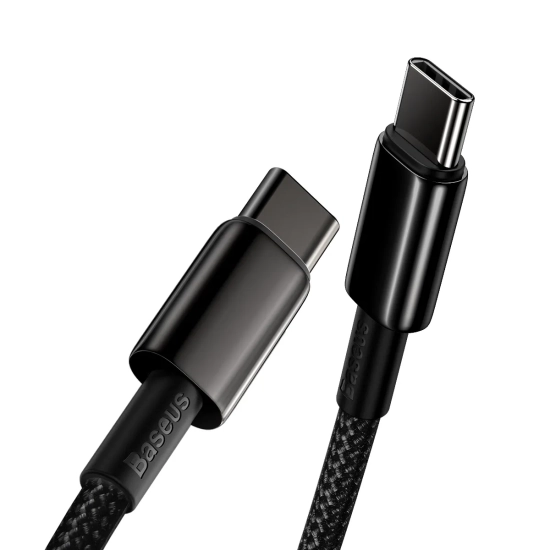 Baseus Tungsten Gold USB-C – USB-C 100 W 2 m czarny