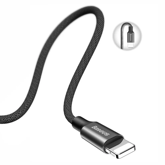 Baseus Kabel Yiven USB-A–Lightning 1,2 m 2 A czarny