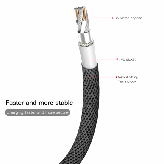 Baseus Yiven CALYW-A01 USB-A – Lightning 2A 1,8 m czarny