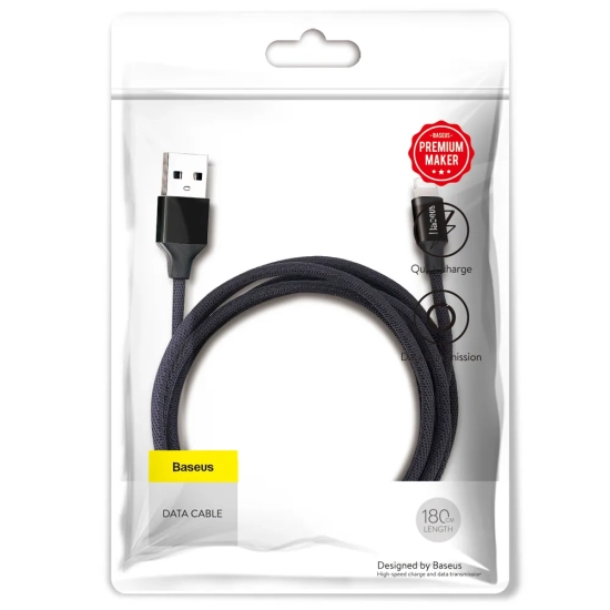 Baseus Yiven CALYW-A01 USB-A – Lightning 2A 1,8 m czarny