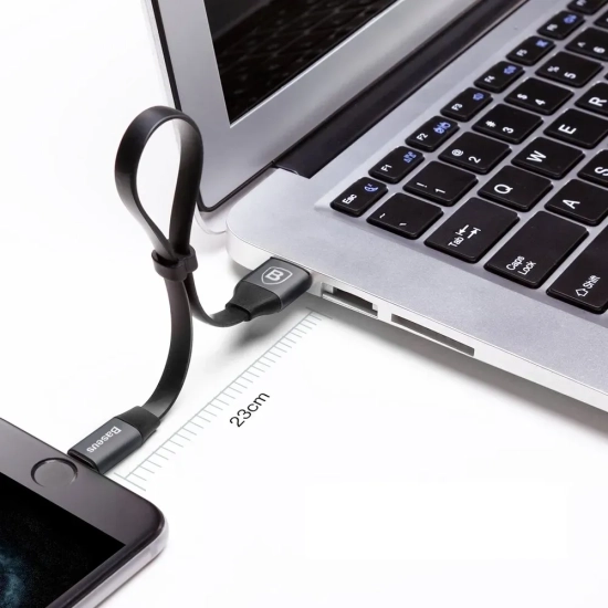 Kabel Baseus Nimble USB-A – Lightning 2A 0,23 m czarny