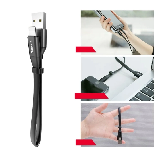 Baseus Nimble USB-A – Lightning 2A 23 cm czarny