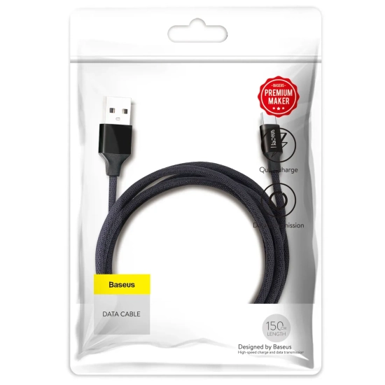 Kabel Baseus Yiven USB-A – Micro-USB 1,5 m czarny