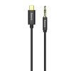 Kabel audio Baseus USB-C do Jack 3,5 mm 1,2 m czarny