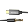 Główne zdjęcie produktu: Kabel audio Baseus USB-C–mini jack 3,5 mm 1,2 m czarny.
