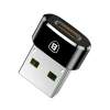 Adapter Baseus Mini USB-C do USB-A 3A czarny