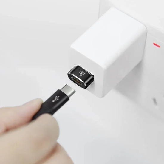 Adapter Baseus Mini USB-C do USB-A 3A czarny