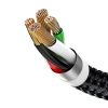 Kabel Baseus 3w1 USB-A – USB-C/Lightning/Micro-USB 0,3 m