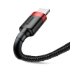 Baseus Cafule USB-A – Lightning 2,4A 0,5 m czarno-czerwony