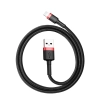 Baseus Cafule USB-A – Lightning 2,4A 0,5 m czarno-czerwony