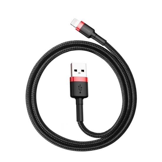 Baseus Cafule USB-A – Lightning 2,4A 0,5 m czarno-czerwony